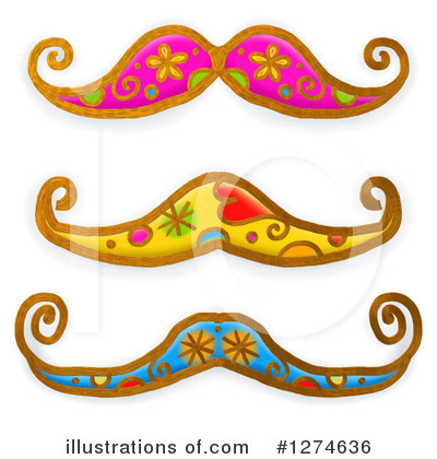 Royalty-Free (RF) Mustache Clipart Illustration by Prawny - Stock Sample #1274636
