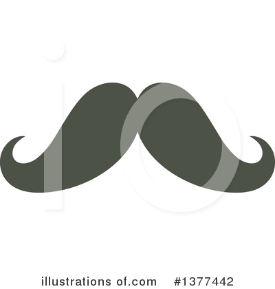 Royalty-Free (RF) Mustache Clipart Illustration by Cherie Reve - Stock Sample #1377442