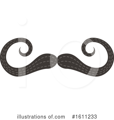 Royalty-Free (RF) Mustache Clipart Illustration by Vector Tradition SM - Stock Sample #1611233