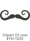 Mustache Clipart #1611233 by Vector Tradition SM