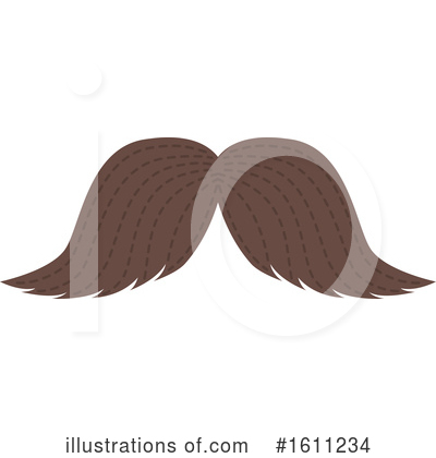 Royalty-Free (RF) Mustache Clipart Illustration by Vector Tradition SM - Stock Sample #1611234