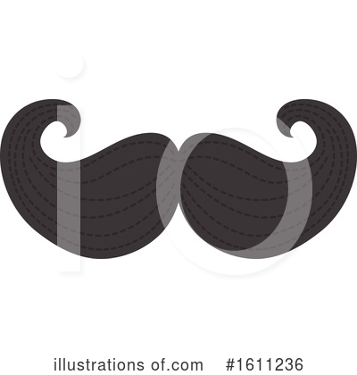 Royalty-Free (RF) Mustache Clipart Illustration by Vector Tradition SM - Stock Sample #1611236
