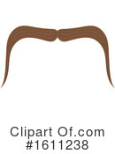Mustache Clipart #1611238 by Vector Tradition SM