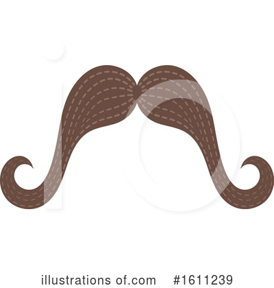 Royalty-Free (RF) Mustache Clipart Illustration by Vector Tradition SM - Stock Sample #1611239