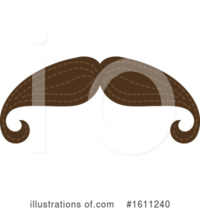 Royalty-Free (RF) Mustache Clipart Illustration by Vector Tradition SM - Stock Sample #1611240