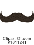 Mustache Clipart #1611241 by Vector Tradition SM