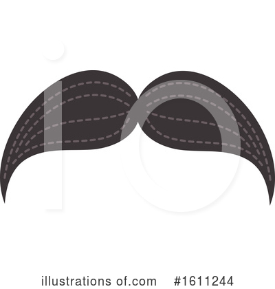 Royalty-Free (RF) Mustache Clipart Illustration by Vector Tradition SM - Stock Sample #1611244