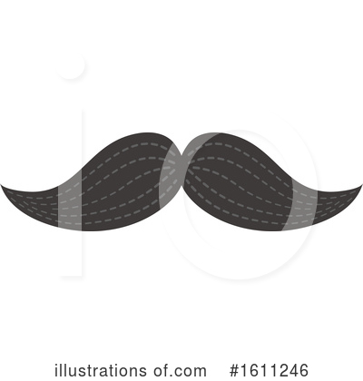 Royalty-Free (RF) Mustache Clipart Illustration by Vector Tradition SM - Stock Sample #1611246