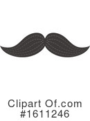 Mustache Clipart #1611246 by Vector Tradition SM