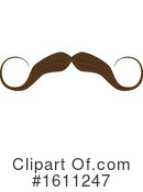 Mustache Clipart #1611247 by Vector Tradition SM