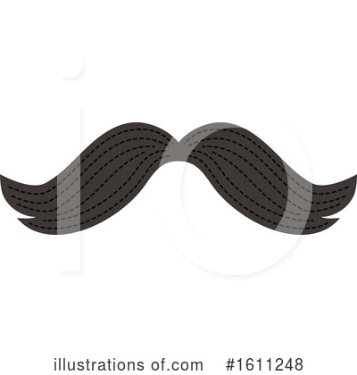 Royalty-Free (RF) Mustache Clipart Illustration by Vector Tradition SM - Stock Sample #1611248