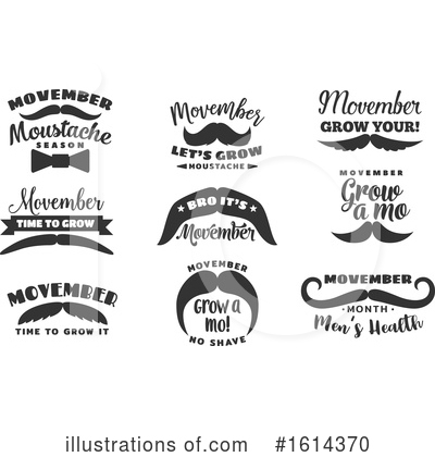 Royalty-Free (RF) Mustache Clipart Illustration by Vector Tradition SM - Stock Sample #1614370