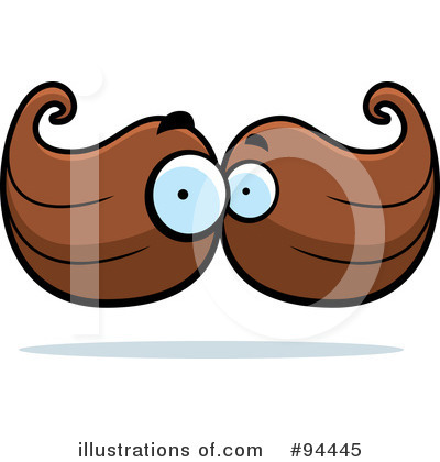 Royalty-Free (RF) Mustache Clipart Illustration by Cory Thoman - Stock Sample #94445
