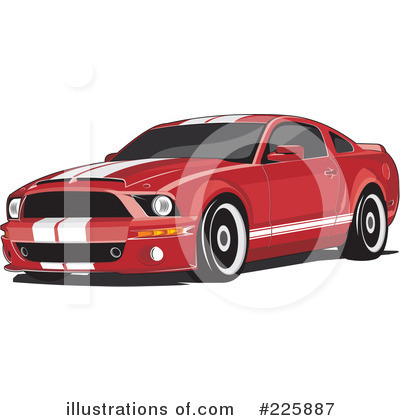 Royalty-Free (RF) Mustang Clipart Illustration by David Rey - Stock Sample #225887