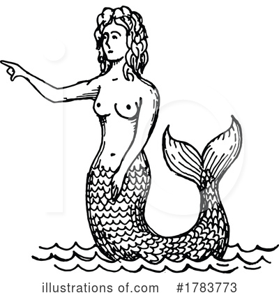 Mermaid Clipart #1783773 by Vector Tradition SM