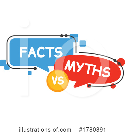 Myths Vs Facts Clipart #1780891 by Vector Tradition SM