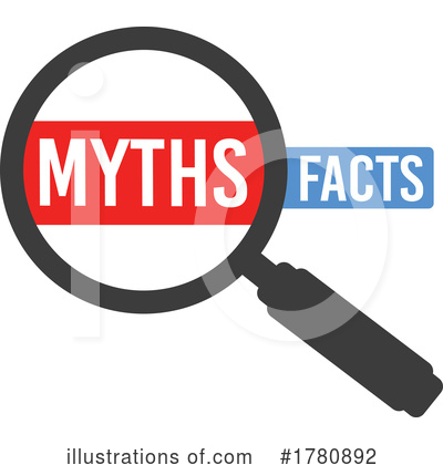 Royalty-Free (RF) Myths Vs Facts Clipart Illustration by Vector Tradition SM - Stock Sample #1780892