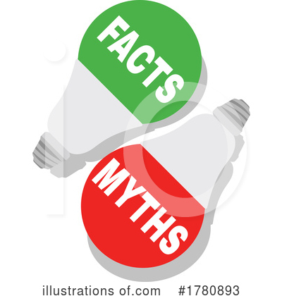 Royalty-Free (RF) Myths Vs Facts Clipart Illustration by Vector Tradition SM - Stock Sample #1780893