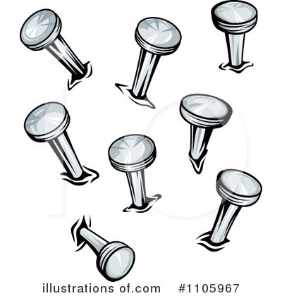 Royalty-Free (RF) Nails Clipart Illustration by Vector Tradition SM - Stock Sample #1105967