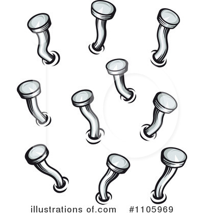 Royalty-Free (RF) Nails Clipart Illustration by Vector Tradition SM - Stock Sample #1105969