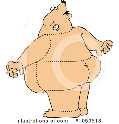 Fat Man Clipart #1059518 by djart