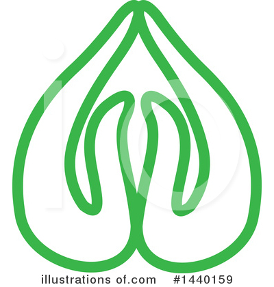 Royalty-Free (RF) Namaste Clipart Illustration by ColorMagic - Stock Sample #1440159