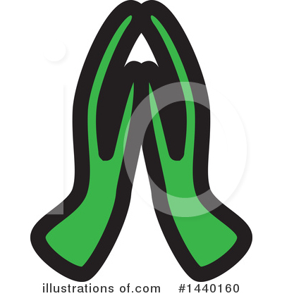 Royalty-Free (RF) Namaste Clipart Illustration by ColorMagic - Stock Sample #1440160