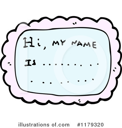 Royalty-Free (RF) Name Tag Clipart Illustration by lineartestpilot - Stock Sample #1179320