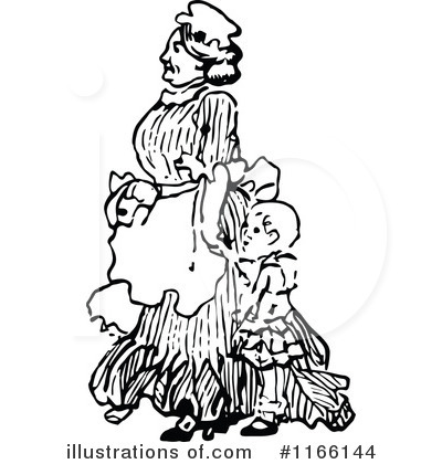Royalty-Free (RF) Nanny Clipart Illustration by Prawny Vintage - Stock Sample #1166144
