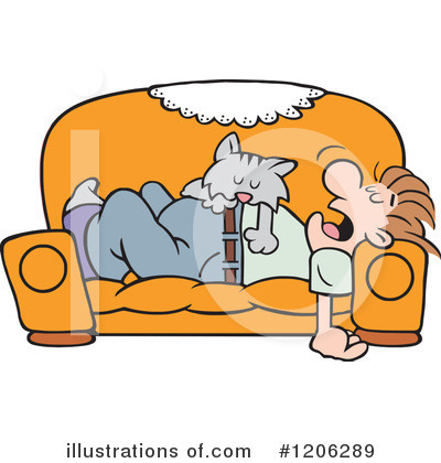 Sofa Clipart #1206289 by Johnny Sajem