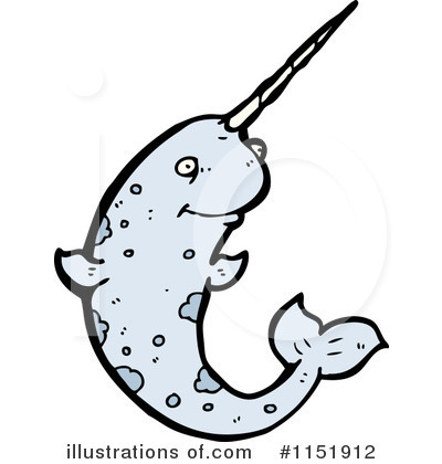 Royalty-Free (RF) Narwhal Clipart Illustration by lineartestpilot - Stock Sample #1151912