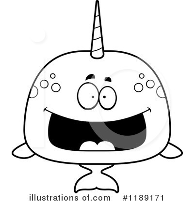 Royalty-Free (RF) Narwhal Clipart Illustration by Cory Thoman - Stock Sample #1189171