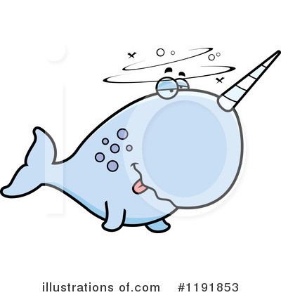 Narwhal Clipart #1191853 by Cory Thoman