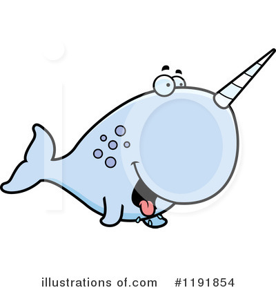 Narwhal Clipart #1191854 by Cory Thoman