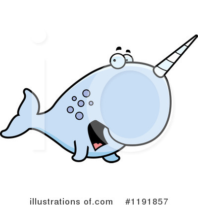 Narwhal Clipart #1191857 by Cory Thoman