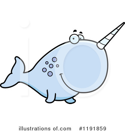 Narwhal Clipart #1191859 by Cory Thoman