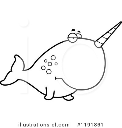 Royalty-Free (RF) Narwhal Clipart Illustration by Cory Thoman - Stock Sample #1191861