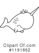 Narwhal Clipart #1191862 by Cory Thoman