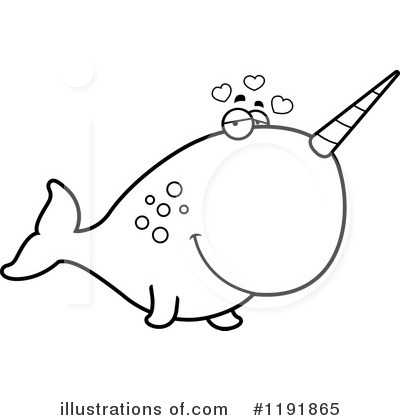 Royalty-Free (RF) Narwhal Clipart Illustration by Cory Thoman - Stock Sample #1191865
