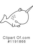 Narwhal Clipart #1191866 by Cory Thoman