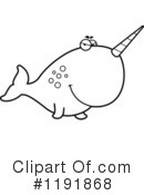 Narwhal Clipart #1191868 by Cory Thoman