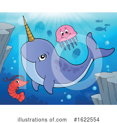 Narwhal Clipart #1622554 by visekart