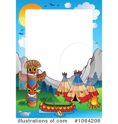 Royalty-Free (RF) Native American Clipart Illustration by visekart - Stock Sample #1064206