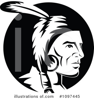 Royalty-Free (RF) Native American Clipart Illustration by patrimonio - Stock Sample #1097445