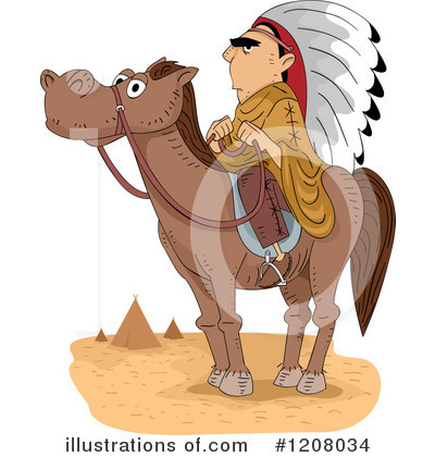 Royalty-Free (RF) Native American Clipart Illustration by BNP Design Studio - Stock Sample #1208034