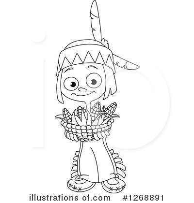 Royalty-Free (RF) Native American Clipart Illustration by yayayoyo - Stock Sample #1268891