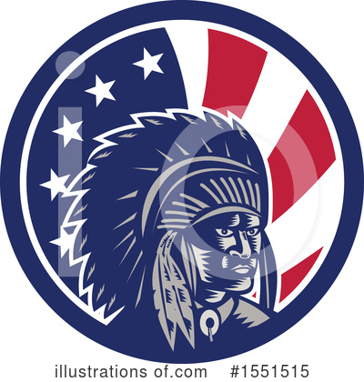 Royalty-Free (RF) Native American Clipart Illustration by patrimonio - Stock Sample #1551515