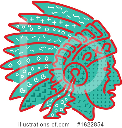 Native American Indian Clipart #1622854 by patrimonio