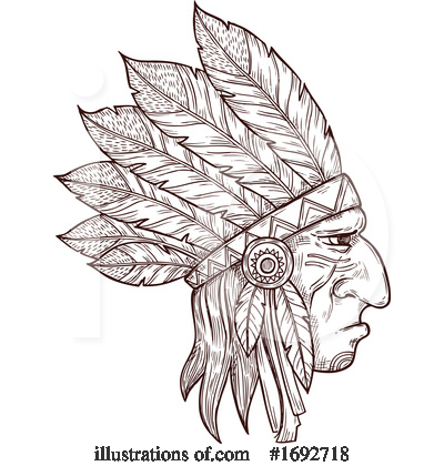 Royalty-Free (RF) Native American Clipart Illustration by Vector Tradition SM - Stock Sample #1692718