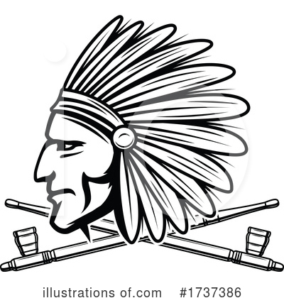 Royalty-Free (RF) Native American Clipart Illustration by Vector Tradition SM - Stock Sample #1737386